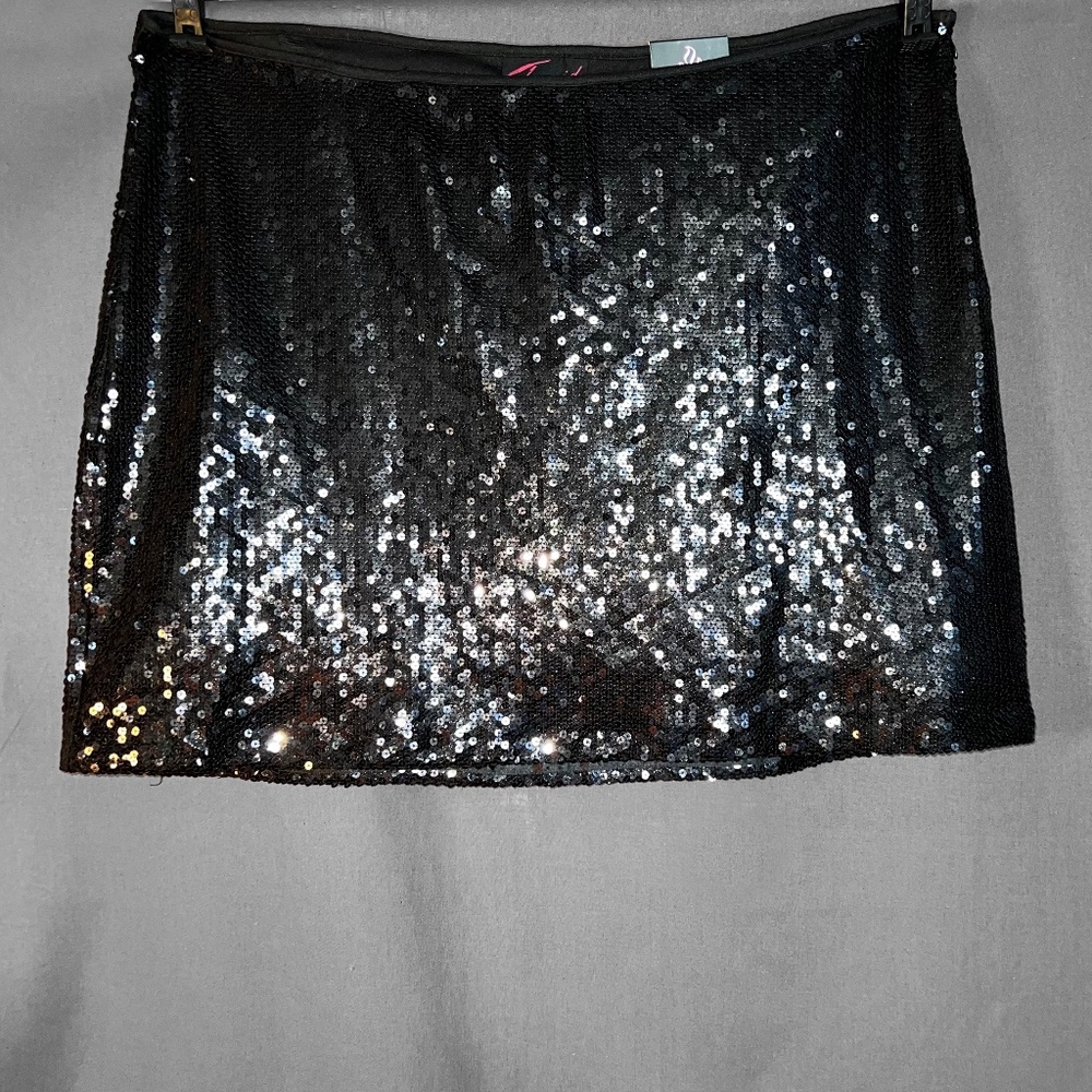 Black Sequin Skirt